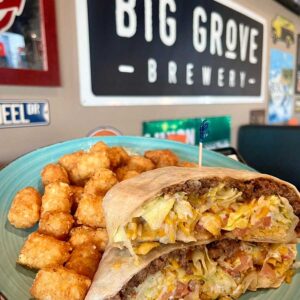 Crunch Wrap from Daisy's Garage in Cedar Rapids and Marion, Iowa.