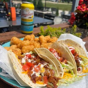 Crispy Chicken Bacon and Ranch Tacos from Daisy's Garage in Cedar Rapids and Marion, Iowa.