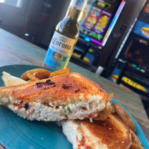 Crab Rangoon Grilled Cheese from Daisy's Garage in Cedar Rapids and Marion, Iowa.